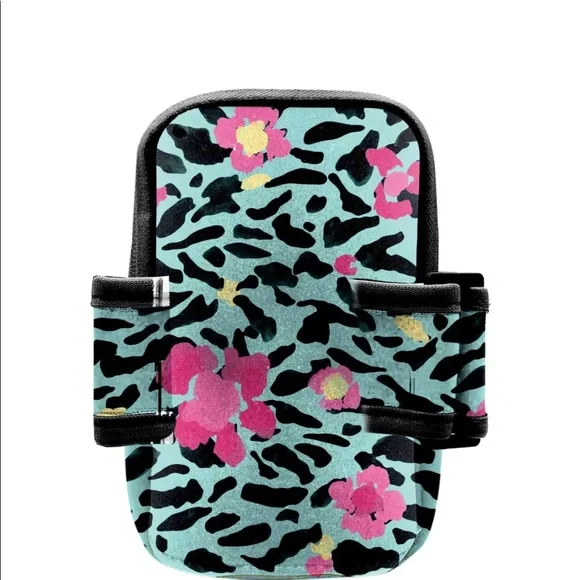 NWT Jessica Simpson Floral zebra Print Phone Holder Arm Band - Picture 2 of 5